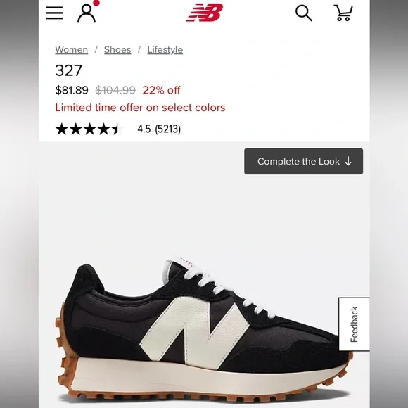 Gently worn New Balance 327s - Picture 6 of 6